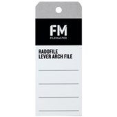 FM RADOFILE SPINE LABEL FOR LEVER ARCH W49 X L101MM PACK 20