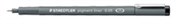 STAEDTLER 308 PIGMENT FINELINER PEN 005MM BLACK