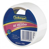 SELLOTAPE ALL WEATHER TAPE W36MM X L10M CLEAR