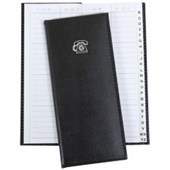 ADDRESS BOOK GBP MARBLE SLIMLINE BLACK