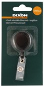 DIXON RETRACTABLE SECURITY REEL FOR CARD HOLDER SMALL BLACK