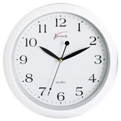 WALL CLOCK JASTEK 25CM WHITE