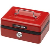 CASH BOX OFFICE MATE 6IN RED