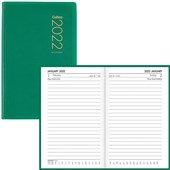 COLLINS DIARY POCKET A651P W72 X L122MM GREEN DAY PER PAGE EVEN YEAR