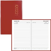 COLLINS DIARY POCKET A651P W72 X L122MM RED DAY PER PAGE EVEN YEAR