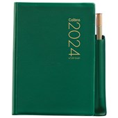 COLLINS DIARY POCKET PENCIL A72PP GREEN 2 DAYS PER PAGE PVC EVEN YEAR