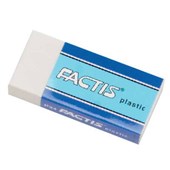 FACTIS P24 ERASER SOFT PLASTIC WHITE