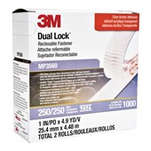 DUAL LOCK FASTENING SYSTEM 3M MP3560 CLEAR W25MM X L45M MINI PACK PKT2