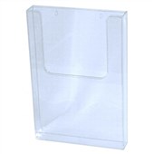 DEFLECTO BROCHURE HOLDER WALL MOUNT A3 CLEAR