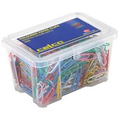 CELCO PAPER CLIPS 28MM COLOURED PACK 450