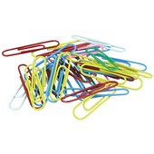 CELCO PAPER CLIPS 50MM COLOURED PACK 150