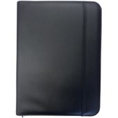 DEBDEN CONFERENCE PORTFOLIO ZIP CLOSURE PU A4 BLACK