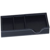 NOTE PAD TRAY JASTEK FAUX BLACK LEATHER