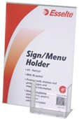 ESSELTE SIGN  MENU HOLDER SLANTED PORTRAIT A4 WITH ATTACHED DL POCKET