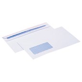 CROXLEY ENVELOPE WINDOW SELF SEAL 80GSM MAXPOP W235 X L120MM WHITE BOX 500