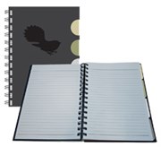 NOTEBOOK KURTOVICH SINGLE FANTAIL A5 WIRO INDEXED 80 LEAF 80GSM 5 SECTION