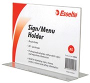 ESSELTE SIGN  MENU HOLDER DOUBLE SIDED LANDSCAPE A5