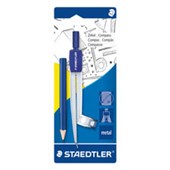 STAEDTLER NORIS CLUB SCHOOL COMPASS WITH INTEGRAL UNIVERSAL ADAPTOR