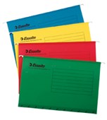 ESSELTE HANDY TAB SUSPENSION FILES FOOLSCAP ASSORTED PACK 10