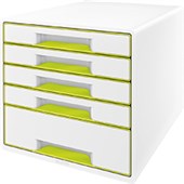 LEITZ WOW DOCUMENT CABINET A4 5 DRAWER GREEN