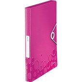 LEITZ WOW BOX FILE POLYPROPYLENE A4 PINK