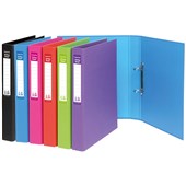 COLOURHIDE RING BINDER PE 2D 25MM A4 PURPLE