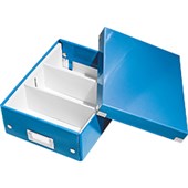 LEITZ WOW ORGANISER BOX CLICK AND STORE SMALL A5 BLUE