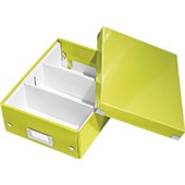 LEITZ WOW ORGANISER BOX CLICK AND STORE SMALL A5 GREEN