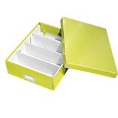 LEITZ WOW ORGANISER BOX CLICK AND STORE MEDIUM A4 GREEN