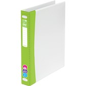 COLOURHIDE SOFT GRIP INSERT BINDER 2D 25MM A4 GREEN