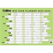 COLLINS MID YEAR WALL PLANNER A2 20232024