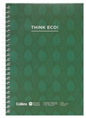 COLLINS NOTEBOOK RECYCLED SIDE OPENING WIRO BOUND A5 100 LEAF