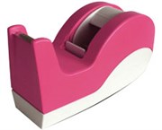 DIXON OFFICE TAPE DISPENSER LARGE PINK AND WHITE