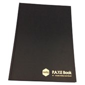 MARBIG ACCOUNT BOOK WAGE AND PAYE HARD COVER A4 BLACK