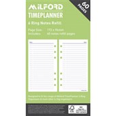 MILFORD TIMEPLANNER ORGANISER REFILL 6 RING NOTES