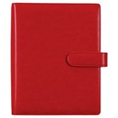 MILFORD TIMEPLANNER ORGANISER 7 RING ORGANISER SNAP CLOSURE CHERRY