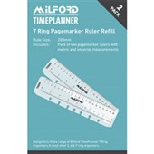 MILFORD TIMEPLANNER ORGANISER REFILL 7 RING RULER PACK 2