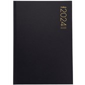 COLLINS DIARY APPOINTMENT A4 INTERLEAVED BLACK 2 PAGES PER DAY EVEN YEAR