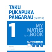 WARWICK MY MATHS BOOK 1 TAKU PUKAPUKA PANGARAU 10MM QUAD 32 LEAF