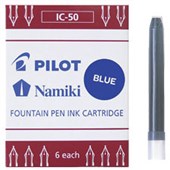 PEN FOUNTAIN REFILL PILOT MR1 BLUE PACK OF 6