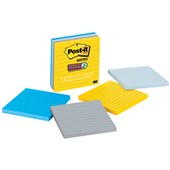 POSTIT 6754SSNY SUPER STICKY LINED NOTES 101 X 101MM NEW YORK PACK 4