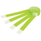 REXEL ID SERIAL NUMBER WRISTBANDS FLUORO GREEN PACK 10