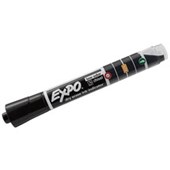 EXPO WHITEBOARD MARKER INK INDICATOR CHISEL TIP BLACK