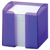 DURABLE MEMO HOLDER TRANSLUCENT WITH 800 NOTES W105 X L100 X H100MM ICE PURPLE