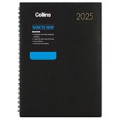 COLLINS DIARY BOSTON A43 BLACK WEEK TO VIEW WIRO ODD YEAR